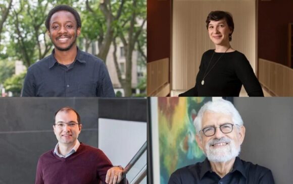 photos of four newly appointed associate faculty members