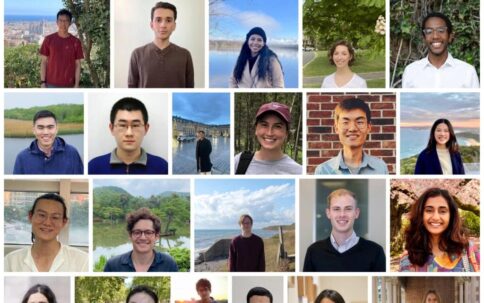 22 headshots containing the faces of the 2023 Kempner graduate fellowship recipients