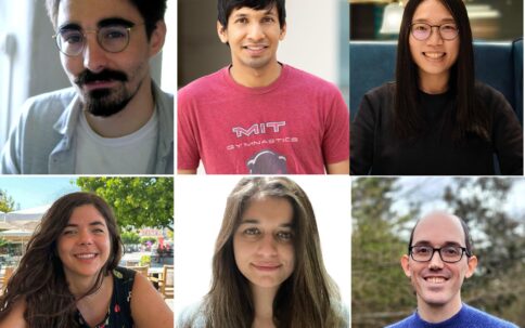 A 3x3 grid with headshots of the six 2024 Kempner Research Fellows.