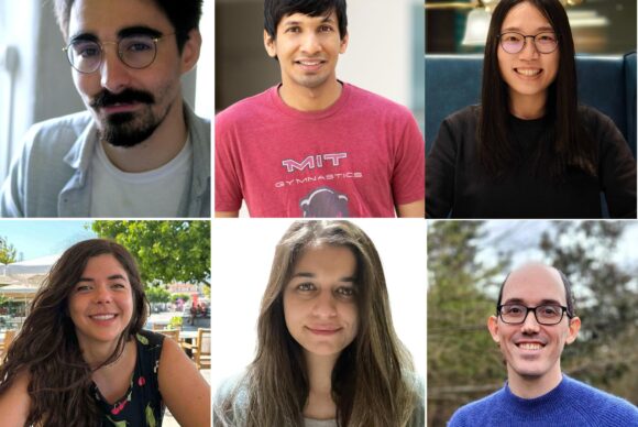 A 3x3 grid with headshots of the six 2024 Kempner Research Fellows.