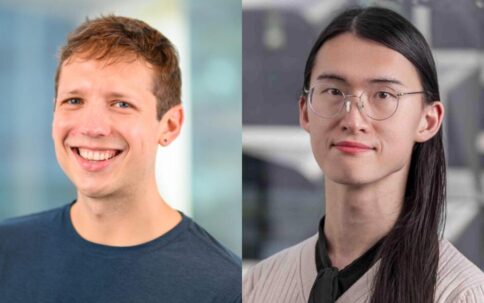 Headshots of David Clark and Binxu Wang